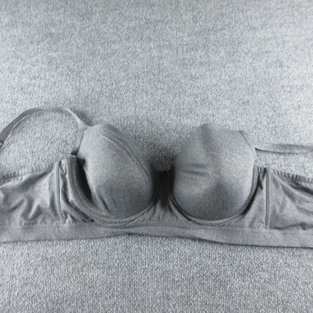 Torrid Curve Bra Womens 44D Gray T Shirt Molded Padded Underwire Seamless